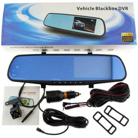 Зеркало-видеорегистратор Vehicle Blackbox DVR (2 камеры)  оптом-3