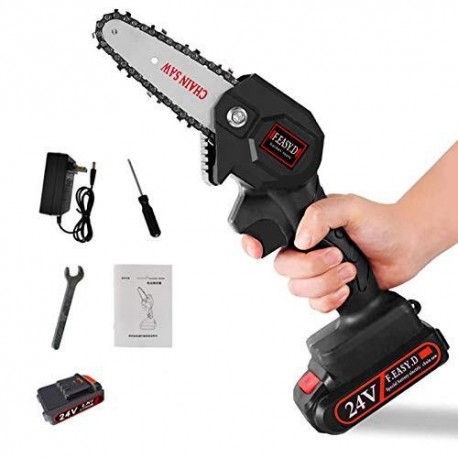 Портативная мини-цепная пила 24V с 2 аккумуляторами для сада  оптом