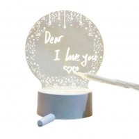 3D Ночник-Доска для заметок с подсветкой и маркером, круглый