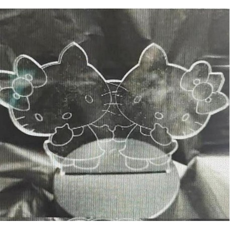 3D светильник  Hello Kitty 7 цветов  оптом-1