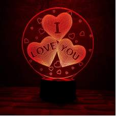 3D светильник I love you