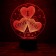 3D светильник I love you  оптом