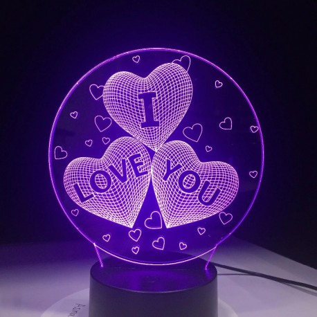 3D светильник I love you  оптом-3
