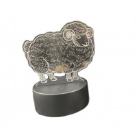 3D Светильник-иллюзия с гравировкой Барашек