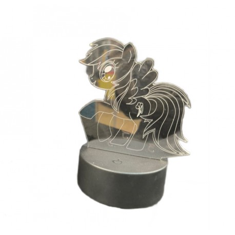 3D Светильник-иллюзия с гравировкой Мой маленький пони My Little Pony оптом-1