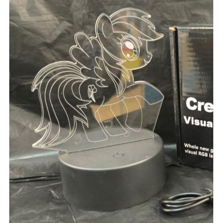 3D Светильник-иллюзия с гравировкой Мой маленький пони My Little Pony оптом-4