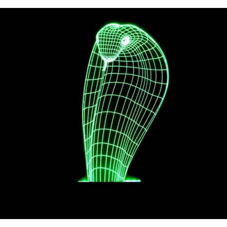 3D светильник Кобра 7 цветов  оптом-1