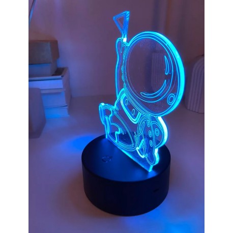 3D светильник Космонавт сидит с флажком  оптом-2