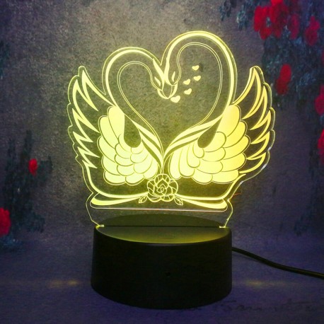 3D светильник лебеди  оптом-1