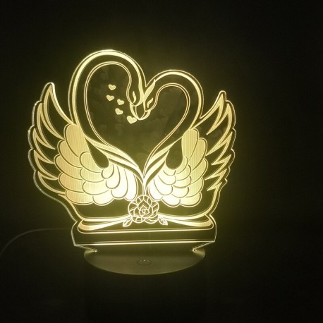 3D светильник лебеди  оптом-2