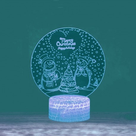 3D светильник Merry Christmas  оптом-2