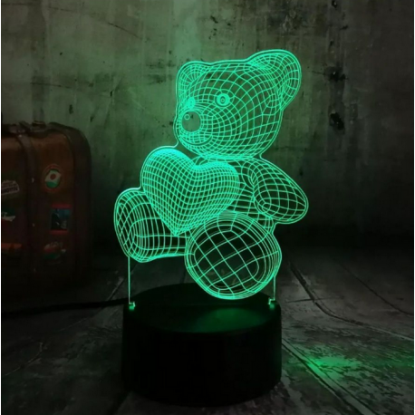 3D светильник Мишка  оптом-2