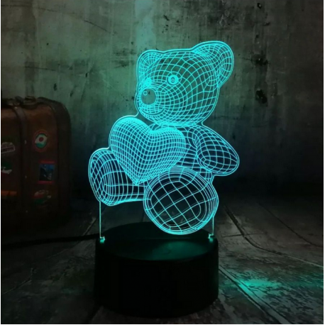 3D светильник Мишка  оптом-3