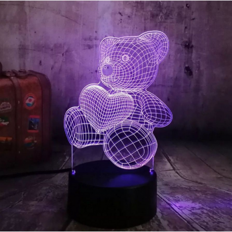 3D светильник Мишка  оптом-4