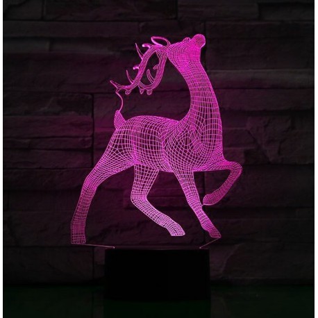 3D светильник олень с рогами  оптом-2