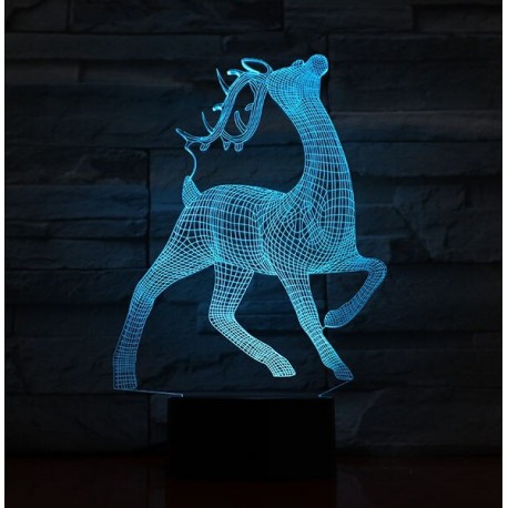 3D светильник олень с рогами  оптом-5