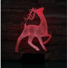 3D светильник олень с рогами