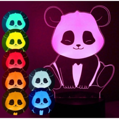 3D светильник Панда  оптом-6