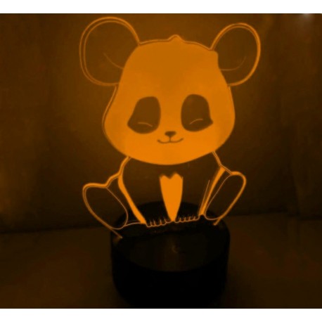 3D светильник Панда  оптом-4