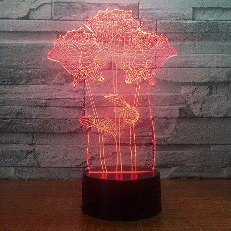 3D светильник розы  оптом-1