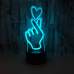 3D светильник рука с сердцем оптом