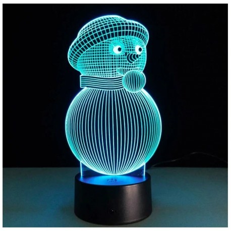3D светильник снеговик с руками  оптом-1