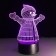3D светильник снеговик с руками  оптом
