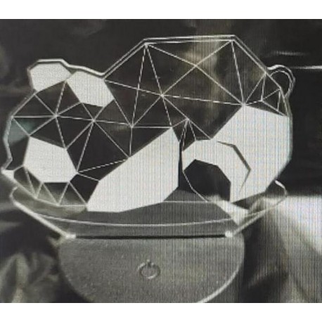 3D светильник Спящая Панда 7 цветов  оптом