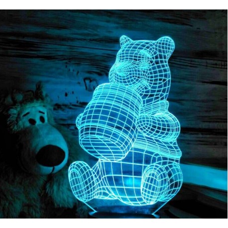 3D светильник Винни-Пух  оптом-5