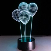 3D светильник воздушные шарики  3D светильник воздушные шарики