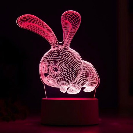 3D светильник зайчик  оптом-5