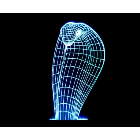 3D светильник Кобра 7 цветов  оптом-3