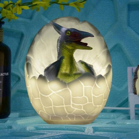 Детский 3D ночник динозавр в скорлупе  оптом-6