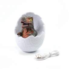 Детский 3D ночник динозавр в скорлупе