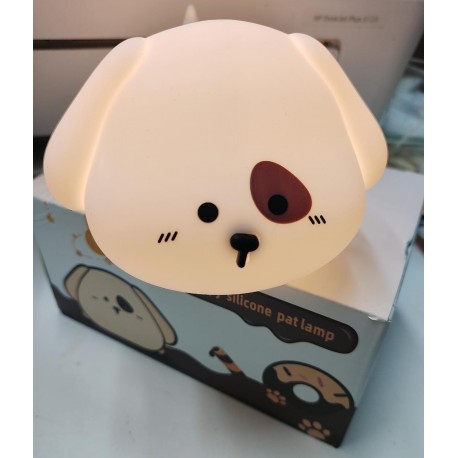 Детский силиконовый 3D ночник SILICONE PATLAMP ЩЕНОК с таймером и USB-зарядкой  оптом-3