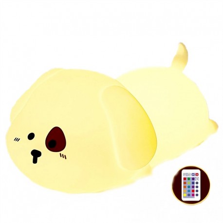 Детский силиконовый 3D ночник SILICONE PATLAMP ЩЕНОК с таймером и USB-зарядкой  оптом
