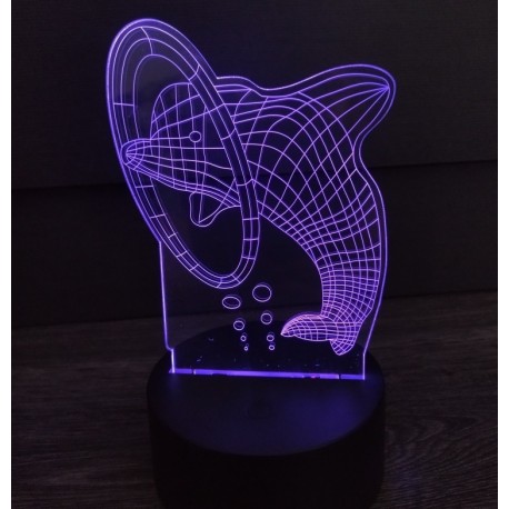 3D светильник дельфин  оптом