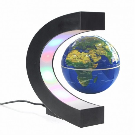 LED Ночник Magnetic levitation globes с RGB подсветкой, оригинальный дизайн диаметр глобуса 10 см  оптом-2