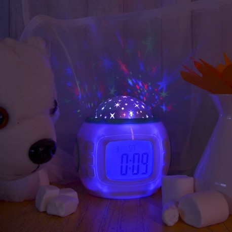 Музыкальный будильник-проектор Yukai  оптом-6