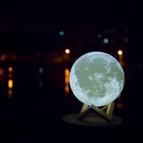 Светильник 3d moon lamp 15 см с пультом  оптом-4