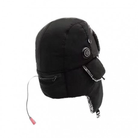 Зимняя электрическая шапка-ушанка Trapper Hat с USB-подогревом оптом-2