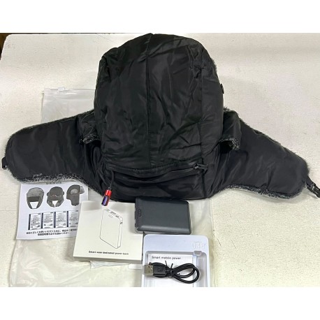 Зимняя электрическая шапка-ушанка Trapper Hat с USB-подогревом оптом-7