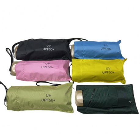 Карманный мини - зонт UV UPF 50+ полуавтомат, 2 сложения  оптом-1