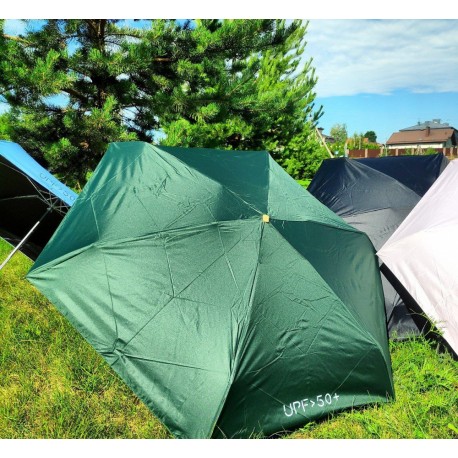 Карманный мини - зонт UV UPF 50+ полуавтомат, 2 сложения  оптом-6