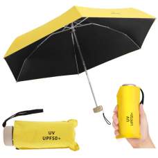 Карманный мини - зонт UV UPF 50+ полуавтомат, 2 сложения