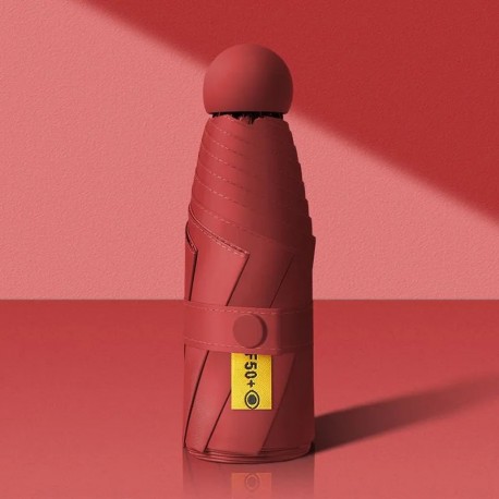 Компактный мини-зонт в стильном футляре UPF50+  оптом-6