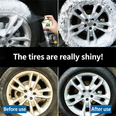 Пенопластовый отбеливатель DERPU Tire Foam Brightener для шин 520 мл оптом-3