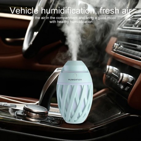 Автомобильный Увлажнитель Воздуха Olive Humidifier масляный диффузор LED холодный туман 320 мл  оптом-4