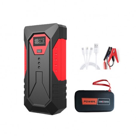 Пусковое Устройство для Автомобиля, 12000 мАч с зарядкой через USB, цифровой дисплей  оптом-1