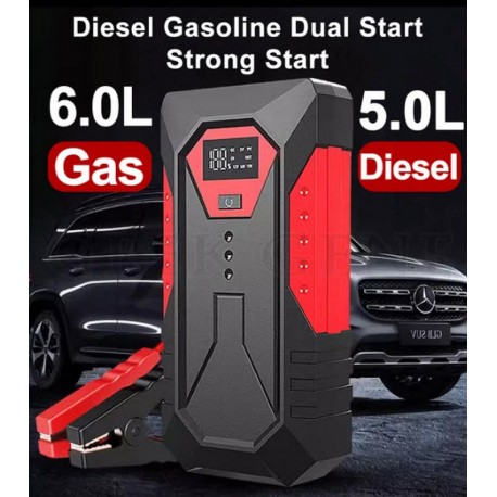 Пусковое Устройство для Автомобиля, 12000 мАч с зарядкой через USB, цифровой дисплей  оптом-3